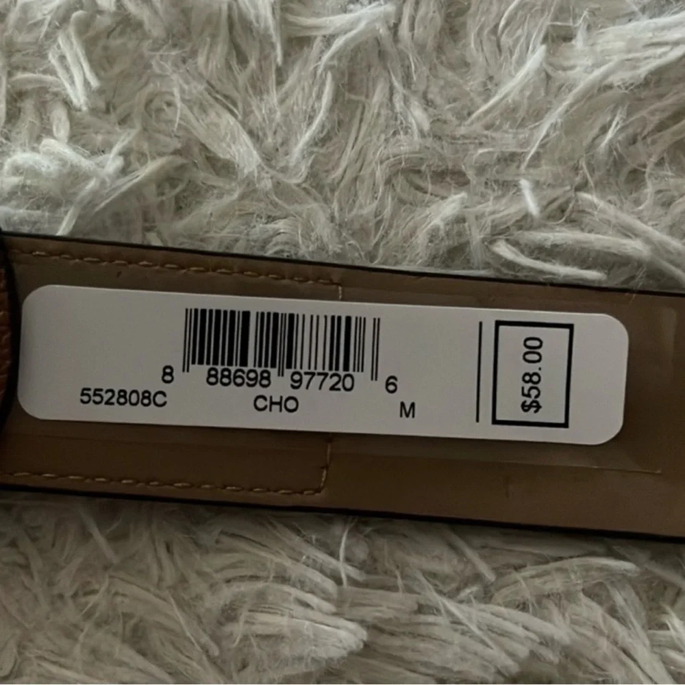 Michael Kors Belt Brown Signature MK Logo. Size Medium. NWT
